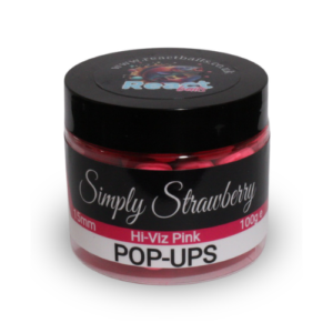 simply strawberry popups, quality uk fishing bait