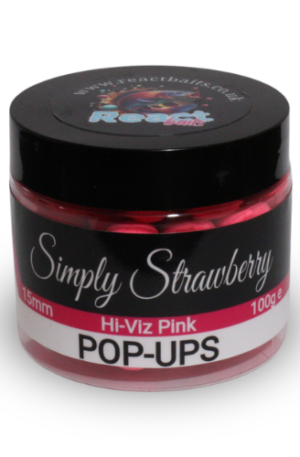 simply strawberry popups, quality uk fishing bait